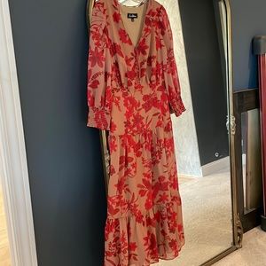 Sam Edelman Floral Tiered Dress Sz 10